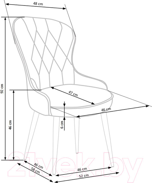 Изображение товара Стул Halmar K366 (темно-зеленый)