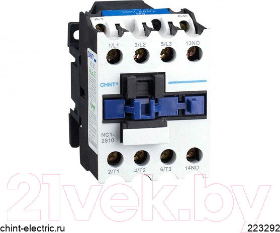 Изображение товара Контактор Chint NC1-1210 12А 110В/АС3 1НО 50Гц (R) / 221347