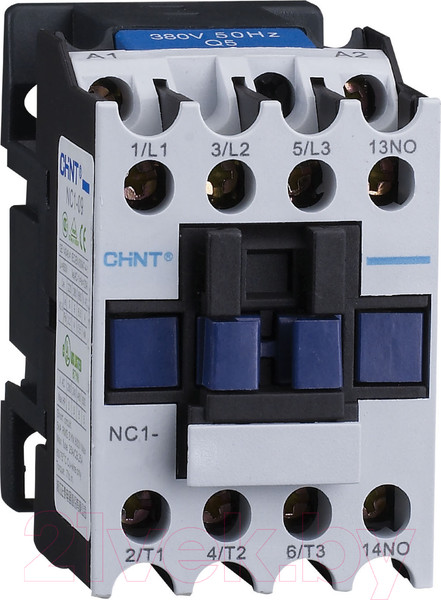 Изображение товара Контактор Chint NC1-1801 18А 230В/АС3 1НЗ 50Гц (R) / 221450