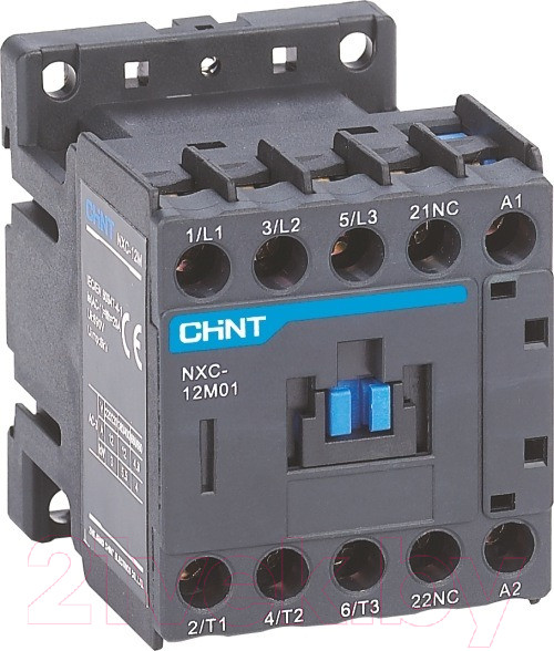 Изображение товара Контактор Chint NXC-12M01 12A 220В/АС3 1НЗ 50Гц / 836592