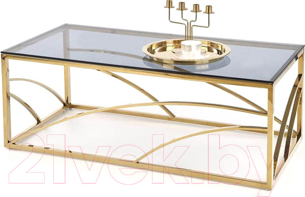 Изображение товара Журнальный столик Halmar Universe / V-CH-Universe-Law-Zloty (дымчатый/золото)