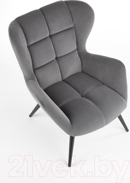 Изображение товара Кресло мягкое Halmar Tyrion (серый/черный)