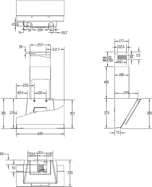 Изображение товара Вытяжка наклонная Haier HVX-W672GBX