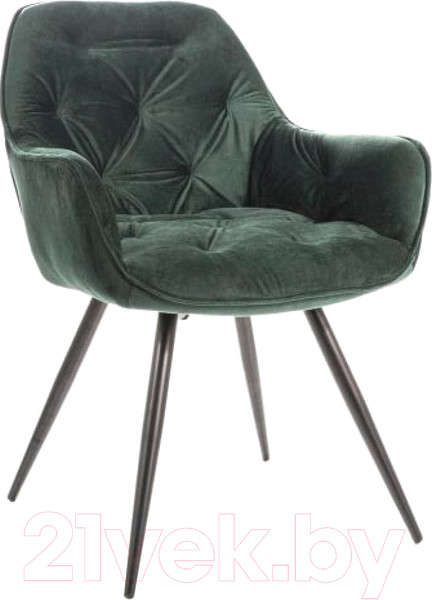 Изображение товара Стул Signal Cherry Velvet (зеленый/черный матовый)