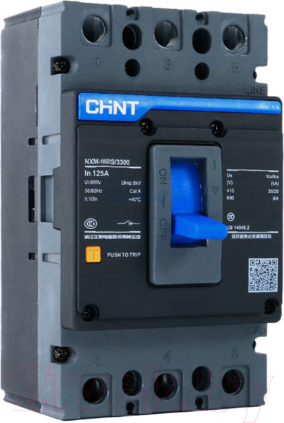 Изображение товара Выключатель автоматический Chint NXM-630S/3P 400A 50kA / 844374