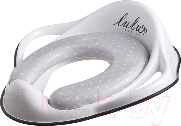 Изображение товара Детская накладка на унитаз Maltex Лулу / 6150 (белый/черный)