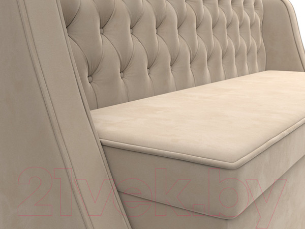 Изображение товара Скамья кухонная мягкая Лига Диванов Лофт 239 / 104545 (велюр, бежевый)