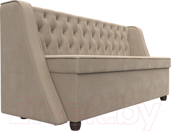 Изображение товара Скамья кухонная мягкая Лига Диванов Лофт 239 / 104545 (велюр, бежевый)