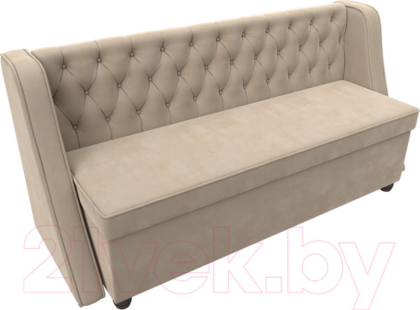 Изображение товара Скамья кухонная мягкая Лига Диванов Лофт 239 / 104545 (велюр, бежевый)