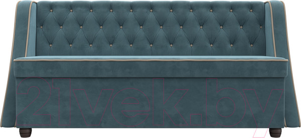 Изображение товара Скамья кухонная мягкая Лига Диванов Лофт 239 / 104546 (велюр, бирюзовый)