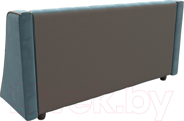 Изображение товара Скамья кухонная мягкая Лига Диванов Лофт 239 / 104546 (велюр, бирюзовый)