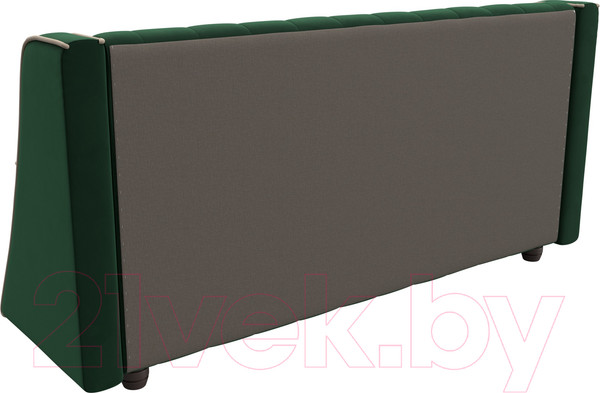 Изображение товара Скамья кухонная мягкая Лига Диванов Лофт 239 / 104548 (велюр, зеленый)