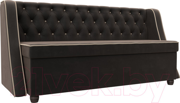 Изображение товара Скамья кухонная мягкая Лига Диванов Лофт 239 / 104549 (велюр, коричневый)