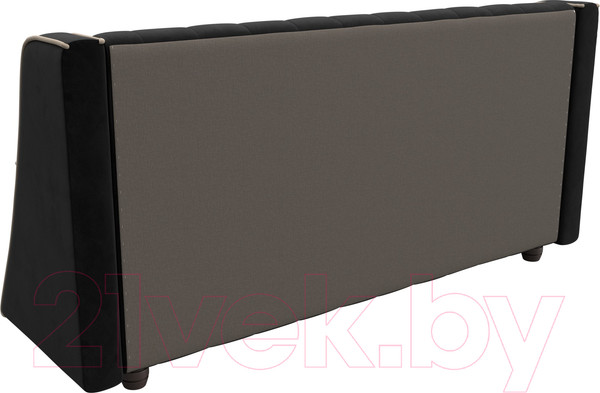 Изображение товара Скамья кухонная мягкая Лига Диванов Лофт 239 / 104552 (велюр, черный)