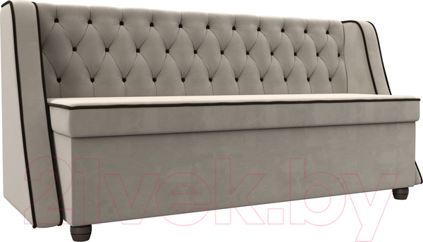 Изображение товара Скамья кухонная мягкая Лига Диванов Лофт 239 / 104553 (микровельвет, бежевый)