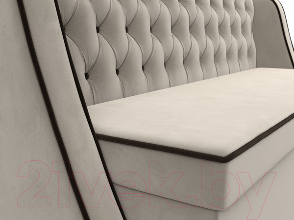 Изображение товара Скамья кухонная мягкая Лига Диванов Лофт 239 / 104553 (микровельвет, бежевый)