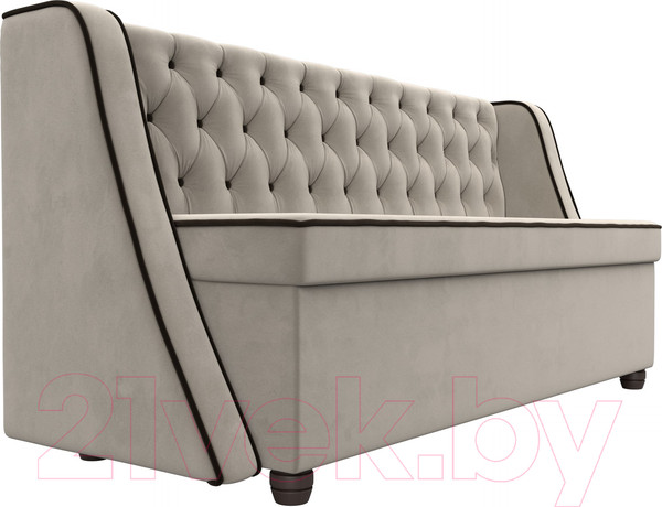 Изображение товара Скамья кухонная мягкая Лига Диванов Лофт 239 / 104553 (микровельвет, бежевый)
