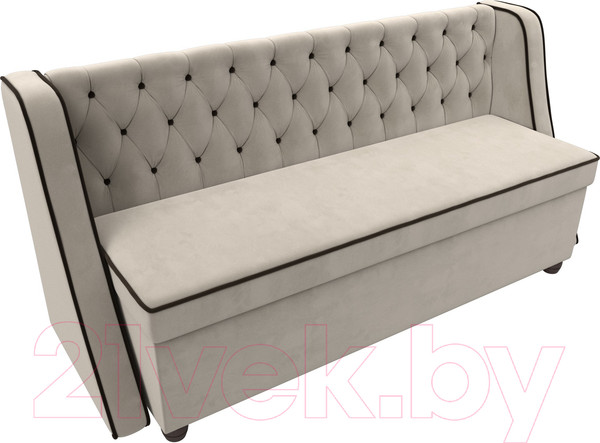 Изображение товара Скамья кухонная мягкая Лига Диванов Лофт 239 / 104553 (микровельвет, бежевый)