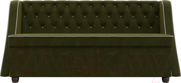 Изображение товара Скамья кухонная мягкая Лига Диванов Лофт 239 / 104554 (микровельвет, зеленый)