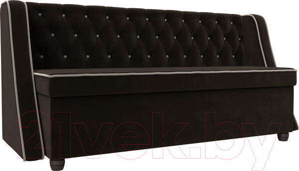 Изображение товара Скамья кухонная мягкая Лига Диванов Лофт 239 / 104555 (микровельвет, коричневый)