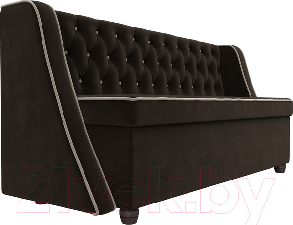 Изображение товара Скамья кухонная мягкая Лига Диванов Лофт 239 / 104555 (микровельвет, коричневый)