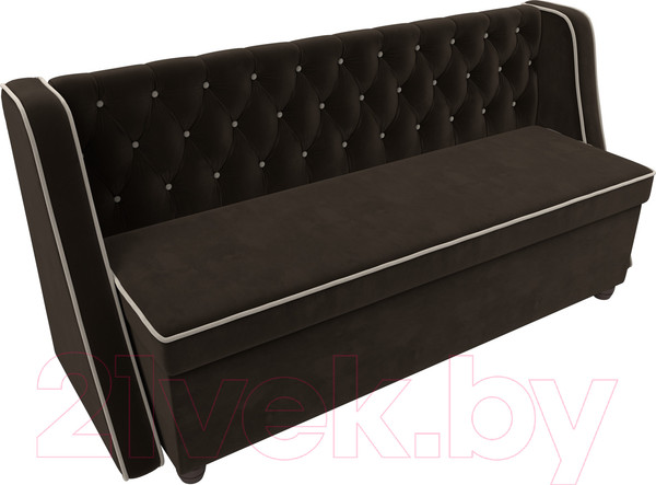 Изображение товара Скамья кухонная мягкая Лига Диванов Лофт 239 / 104555 (микровельвет, коричневый)