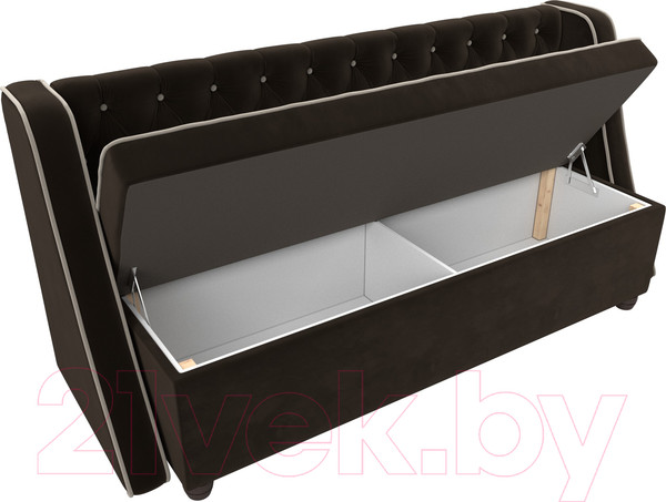 Изображение товара Скамья кухонная мягкая Лига Диванов Лофт 239 / 104555 (микровельвет, коричневый)