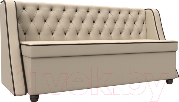 Изображение товара Скамья кухонная мягкая Лига Диванов Лофт 239 / 104561 (экокожа, бежевый)