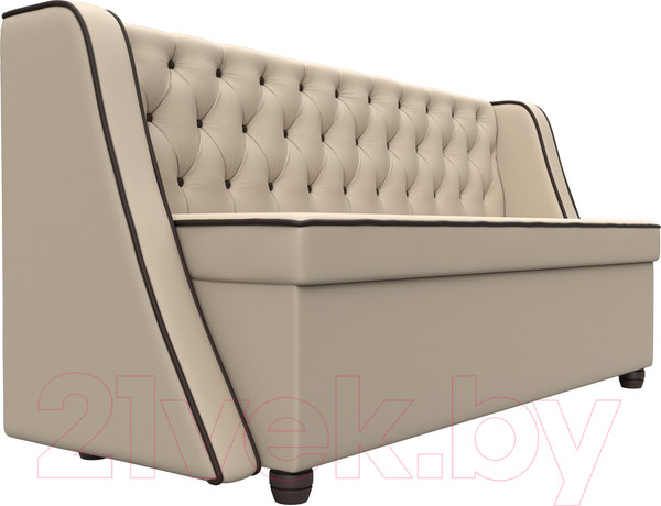 Изображение товара Скамья кухонная мягкая Лига Диванов Лофт 239 / 104561 (экокожа, бежевый)