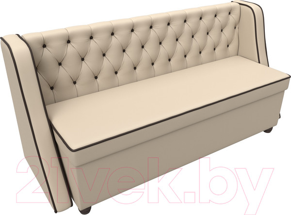 Изображение товара Скамья кухонная мягкая Лига Диванов Лофт 239 / 104561 (экокожа, бежевый)