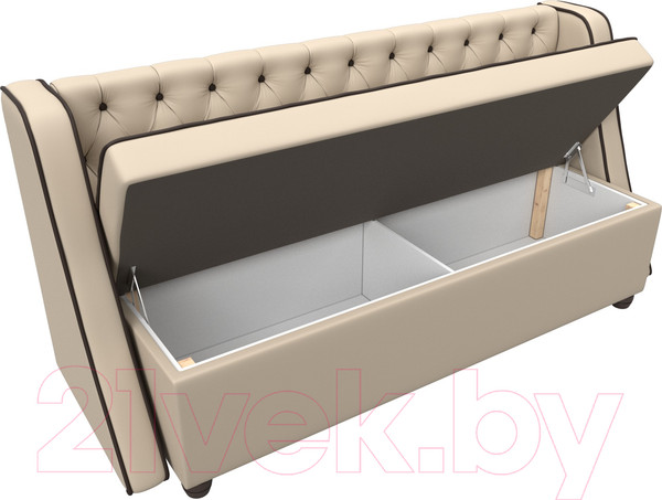 Изображение товара Скамья кухонная мягкая Лига Диванов Лофт 239 / 104561 (экокожа, бежевый)