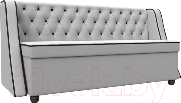 Изображение товара Скамья кухонная мягкая Лига Диванов Лофт 239 / 104562 (экокожа, белый)