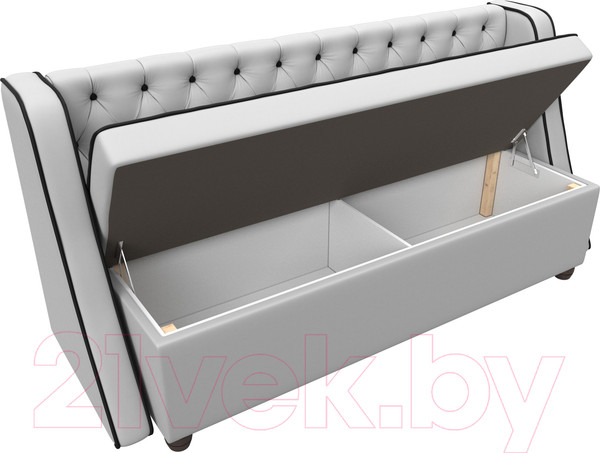 Изображение товара Скамья кухонная мягкая Лига Диванов Лофт 239 / 104562 (экокожа, белый)