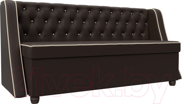 Изображение товара Скамья кухонная мягкая Лига Диванов Лофт 239 / 104563 (экокожа, коричневый)