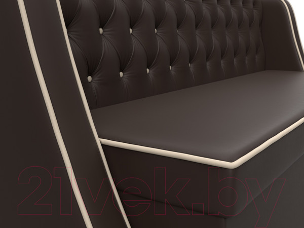 Изображение товара Скамья кухонная мягкая Лига Диванов Лофт 239 / 104563 (экокожа, коричневый)