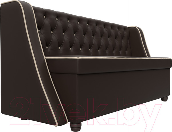 Изображение товара Скамья кухонная мягкая Лига Диванов Лофт 239 / 104563 (экокожа, коричневый)