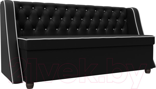 Изображение товара Скамья кухонная мягкая Лига Диванов Лофт 239 / 104564 (экокожа, черный)