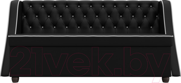 Изображение товара Скамья кухонная мягкая Лига Диванов Лофт 239 / 104564 (экокожа, черный)