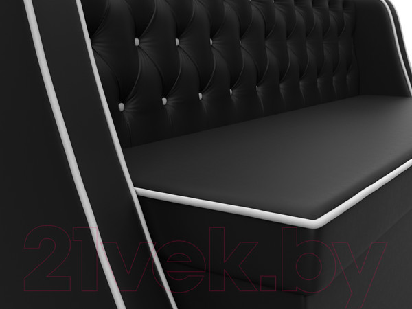 Изображение товара Скамья кухонная мягкая Лига Диванов Лофт 239 / 104564 (экокожа, черный)