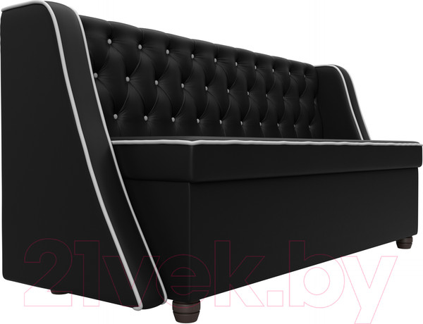 Изображение товара Скамья кухонная мягкая Лига Диванов Лофт 239 / 104564 (экокожа, черный)