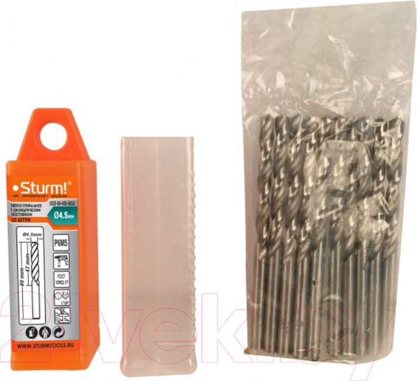 Изображение товара Набор сверл Sturm! 1055-04-4S5-SS10