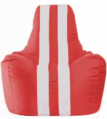 Изображение товара Бескаркасное кресло Flagman Спортинг С1.1-181 (красный/белые полоски)