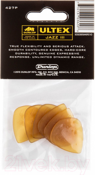 Изображение товара Медиатор Dunlop Manufacturing 427P1.38