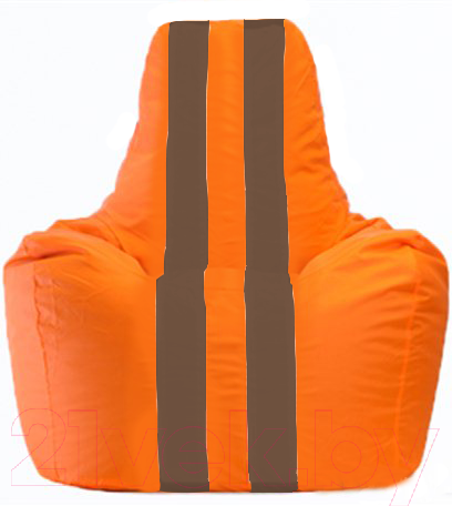 Изображение товара Бескаркасное кресло Flagman Спортинг С1.1-218 (оранжевый/коричневые полоски)