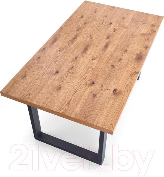 Изображение товара Обеденный стол Halmar Perez (дуб светлый/черный)