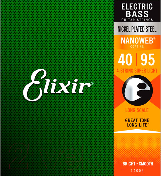 Изображение товара Струны для бас-гитары Elixir Strings 14002 40-95 4-String