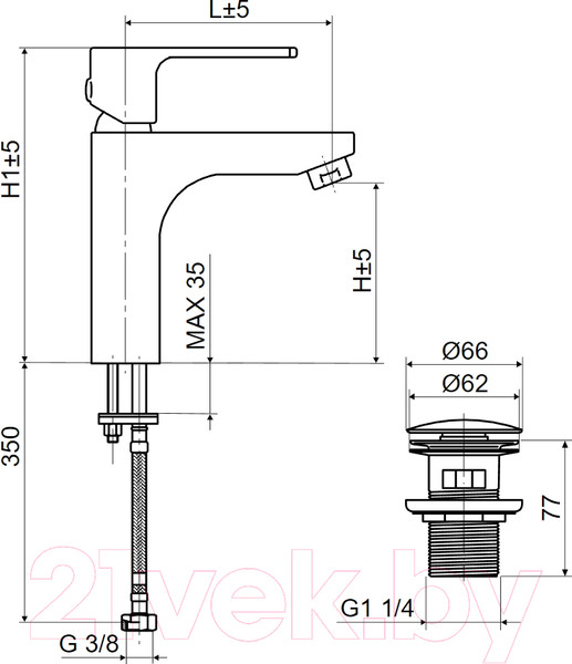 Изображение товара Смеситель Slovarm EH.3501
