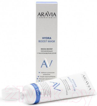 Изображение товара Маска для лица кремовая Aravia Laboratories увлажняющая с гиалуроновой кислотой (100мл)
