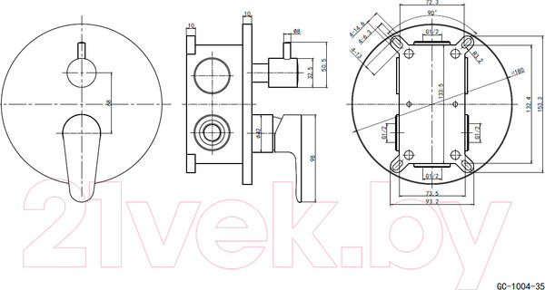 Изображение товара Смеситель Slovarm EN.3522.B1