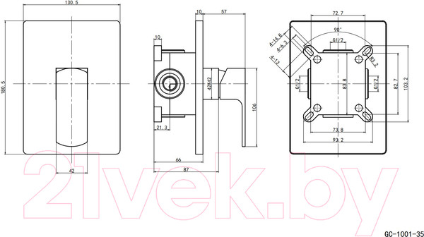 Изображение товара Смеситель Slovarm EH.3522.A